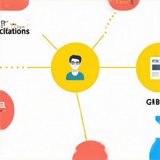 Infographic illustrating key elements of local SEO including citations, reviews, and Google My Business optimization.