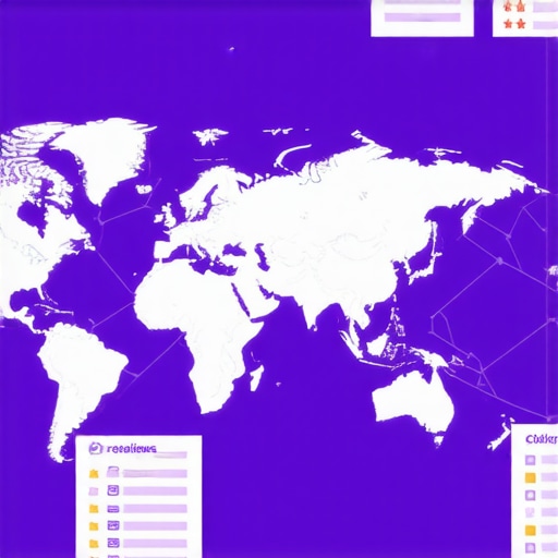 Infographic showing interconnected factors affecting map rankings in 2025.