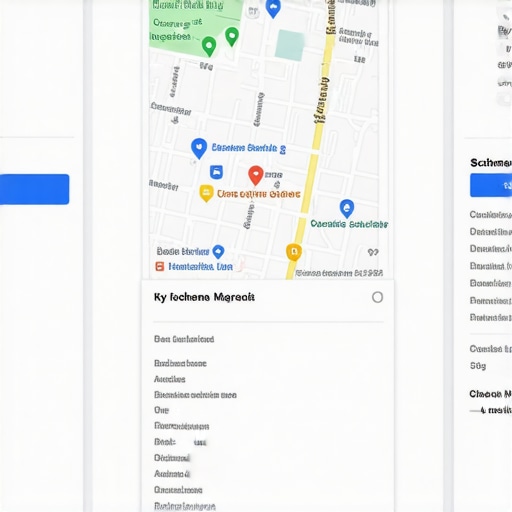 Schema Markup for Local SEO Illustrative diagram showing schema markup integration in local business listings.
