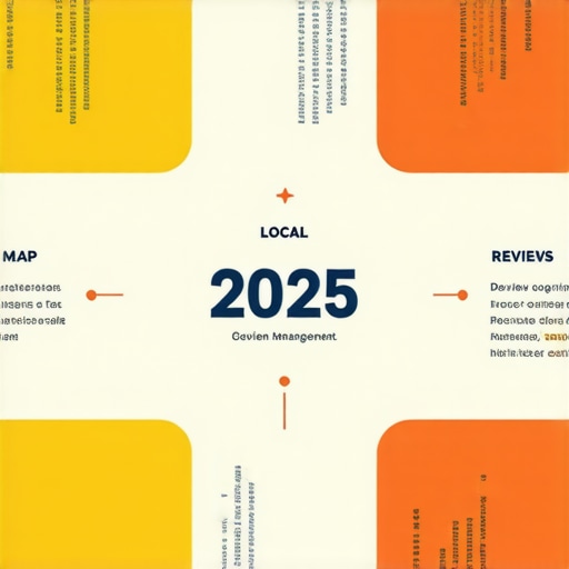 Infographic illustrating key local SEO tactics for map rankings in 2025.