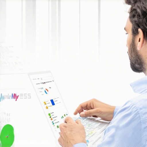 Business owner updating their Google Maps listing on a laptop