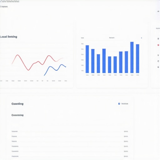 Screenshot of BrightLocal's interface displaying local map ranking analytics