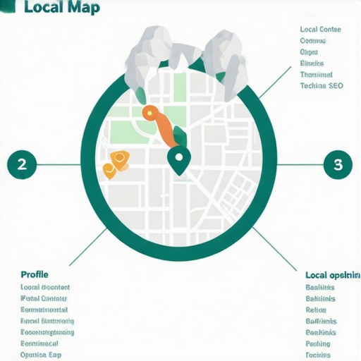 Illustrated infographic explaining the core steps to rank higher on Google Maps in 2026.