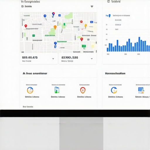 Screenshot of Google Maps SEO analytics and profile optimization interface