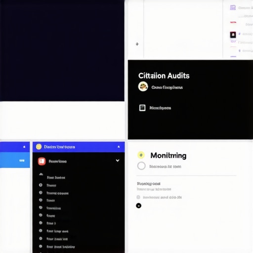 A computer screen displaying BrightLocal's map listing citation and review management tools.