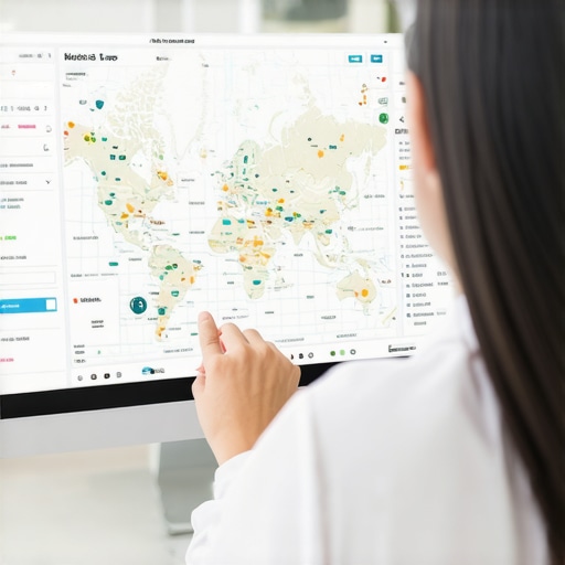 Person reviewing map listing analytics on a computer
