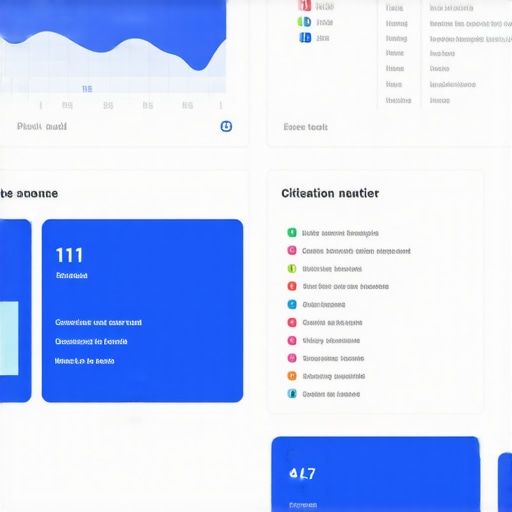 Dashboard view of local SEO auditing tools monitoring map rankings and citations.