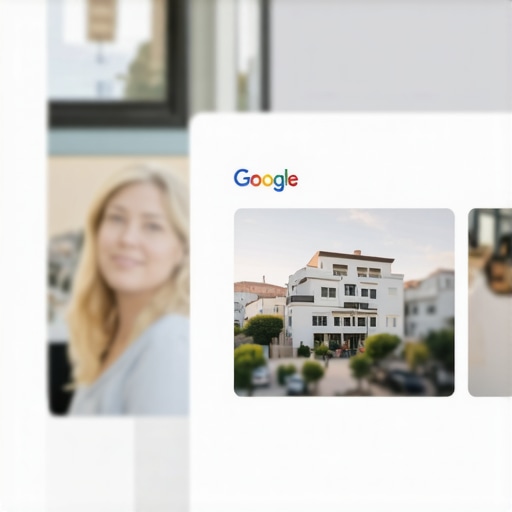 Business owner adding photos and reviews to Google Business Profile