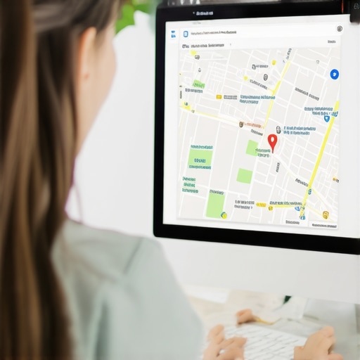 Person editing business details on Google Maps via desktop