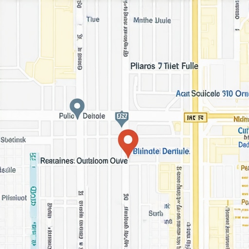 A screenshot of a map interface displaying local business rankings and optimization tips.